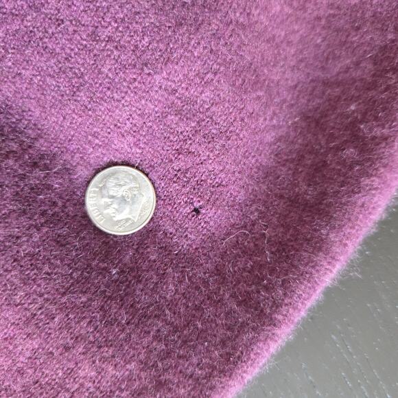 Pendleton Plus Cashmere Cardigan Tie Waist Open Sangria Purple Women 1X - Picture 13 of 13